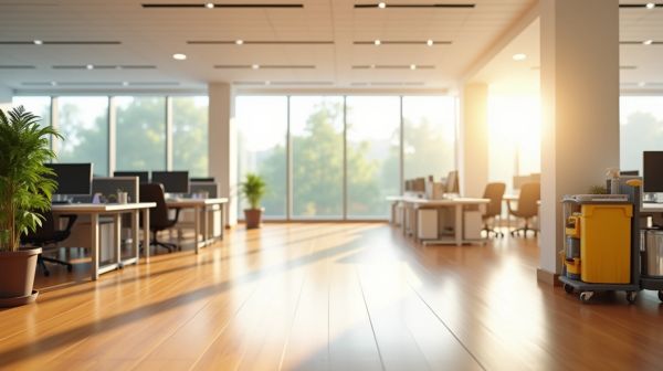 Hygiène en milieu de travail : nettoyage de bureaux, commerces et usines