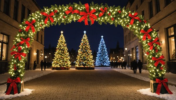 Faites briller vos événements avec l'arche décorative de noël